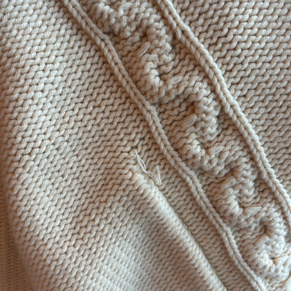 Burberry Cable knit scarf shawl wrap pockets - Picture 5 of 12